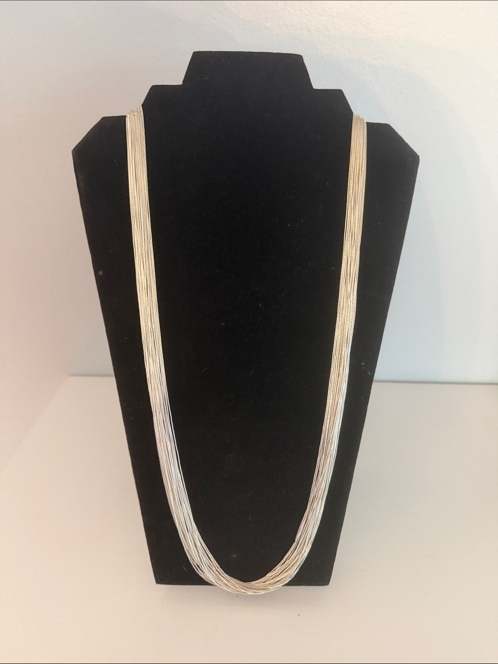 Vintage 30 Strand Sterling Silver Women's Necklace